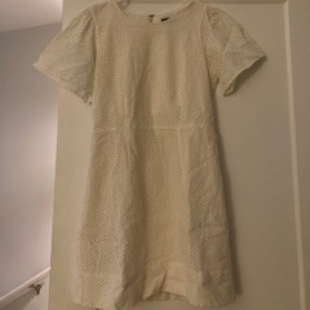 J Crew White Eyelet dress